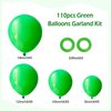 FOTIOMRG 110pcs Green Balloon Garland Arch Kit, 18 12 10 5 inch Green Latex Balloons Different Sizes Pack for Birthday Graduation Baby Shower Jungle Christmas Party Decorations
