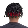 Braided Wig with Red Headband comes with three Hair Rings Silver Hip-Hop Sporty for Costume Black Wig Cap Unisex Dreadlock Wig