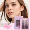 Cluster Lashes Wispy Individual Lash Extensions D Curl Natural Lash Clusters 10-14MM 96 Pcs DIY Eyelash Extension Reusable Eyelash Clusters at Home by MLEN DIARY