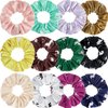 12 Pieces Horse Scrunchies Silk Satin Elastics Hair Ties Ponytail Holders Horse Hair Accessories for Women Gifts Equestrian Party Favors