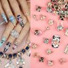 40PCS Planet Nail Charms, 3D Cross Nail Charms for Acrylic Nails Shiny Saturn Shape Nail Art Alloy Diamond Star Nail Gems for Women Girls DIY Nail Art Decoration