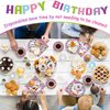 Building Block Party Supplies Kit for 24 Guests - 97 Pcs Including Plates, Forks, Napkins, Bunting - Ideal for Kids' Building Block-Themed Birthdays and Baby Showers