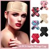 Eurzom 6 Pieces Satin Head Wrap Adjustable Hair Wraps for Sleeping Nonslip Satin Sleeper Hair Wrap Headbands for Women Night
