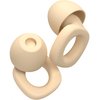 Audree Soft Ear Plugs for Noise Reduction, Reusable Flexible Earplugs for Sleep, Travelling, Focus, Study & Noise Sensitivity, 28dB Noise Cancelling, 8 Silicone Ear Tips in XS/S/M/L, Beige