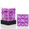 36 Pieces 12mm 6 Sided Mini Dice Set,Translucent Colors D6 Game Dice Set,6 Sided Standard Game Dice for Board Games Dice Games Classroom Teaching Dices Game, with Portable Gaming Box(Purple)