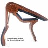 WINGO Classical Flat Guitar Capo for Nylon String Guitars-Rosewood Finish with 5 Picks.