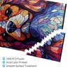 King Charles Cavalier Dogs Lovers Stained Colorful Glass 1000 Pieces Art Painting Wooden Puzzle for Kids Adults, Birthday Mother's Father's Day Christmas for Dad Mom Boys Girls