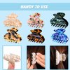 6 Pieces Tortoise Shell Hair Claw Clip for Women 2 Inch Hair Clip Tortoise Hair Medium Banana Claw Clips for Hair French Resin Clamp for Woman, Assorted Design
