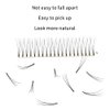 Soft Natural Premade Volume 2D Fans Eyelash Extension 0.10 Thickness 8-14mm Handmade Premade Cluster Volume Fans Faux Mink Lashes 3d (12mm, 3D-0.10-D)