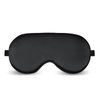 Sleep Mask Silk Eye Mask Sleeping Blindfold for Nap Night Daytime Rest Adjustable Sleep Cover Eye Shade for Women Men, Block Out Light Blackout Elastic Soft Comfort for Travel Yoga Nap (Black)