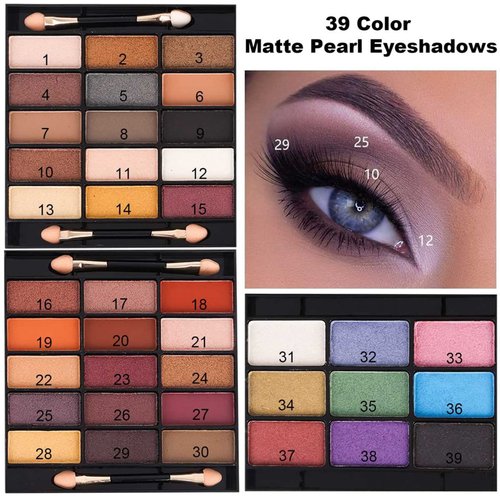 58 colors Professional Makeup Kit for Women, All In One Full Makeup Gift Set for Women Girls Beginner with Eye Shadow Blush, Lipstick, Compact Powder, Mascara, Eyeliner, Lip Liner, Eyebrow Pencil,