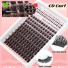 Fluffy Lash Extensions Kit 6-18mm Wispy Volume Lash Clusters Kit Cluster Eyelash Extension Kit 160pcs CD Curl Individual Lashes Kit with Bottom Lashes Lash Glue Self Application at Home by ALICE