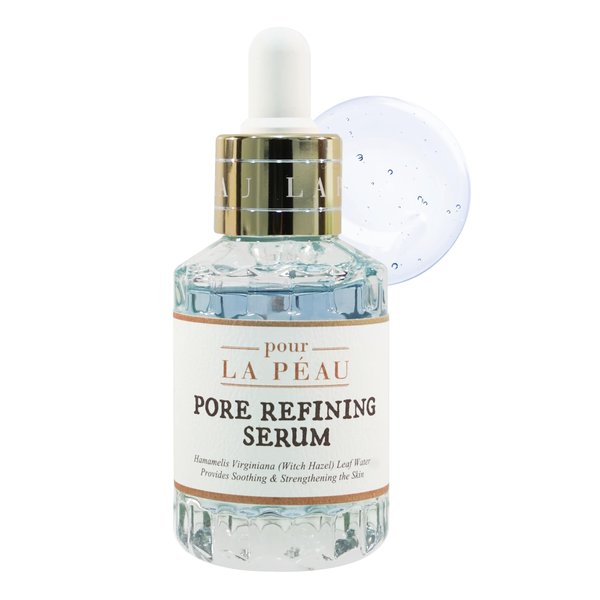POUR LA PEAU Pore Refining Serum | Pore Minimizing Serum for Face | Organic Face Moisturizer Pore Tightening Serum | Hydrating Face Serum Pore Minimizer Korean Skin Care Products (1.01 Fl. Oz)