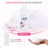Arison Eyelash Eyelash Extension Shampoo 600ml / Eyelid Foaming Cleanser/Wash for Extensions and Natural Lashes/Paraben & Sulfate Free Safe Makeup & / Professional & Self Use (Rose)