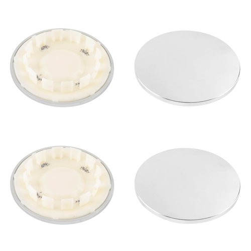 DewFlew 4Pcs Wheel Center Caps for 2013-18 Dodge Ram 2500 3500 Wheel Rim 97mm(3.81in) Chrome Hub Cap, Replacement 5RK12RXFAA 04726280AA Wheel Cover
