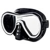 Seac Giglio, Snorkelling and Scuba Diving Mask for Adults and Younger Divers, Regular, Black/White