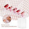 600 Pcs False Tip Double Sided Adhesive Tapes Double Sided Tapes for Nail Art Holder Nail Art Display Tapes Pre-cut Nail Display Strips for Nail Art Holder Nail Display Book