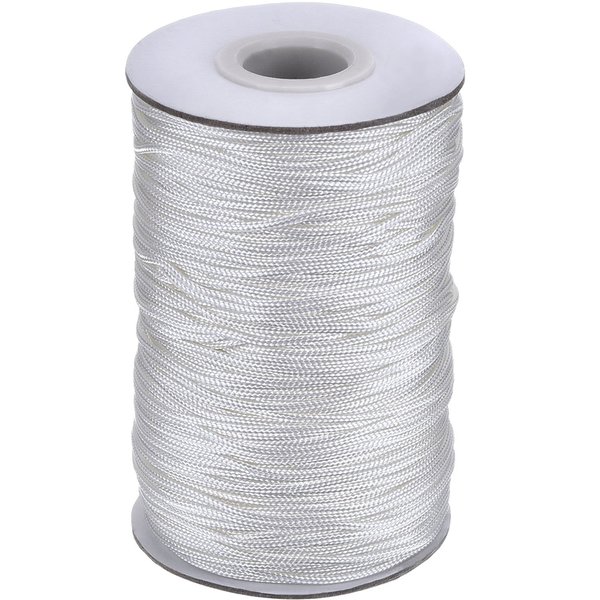 109 Yards/Roll White Braided Lift Shade Cord for Aluminum Blind Shade, Gardening Plant and Crafts (1.4 mm)