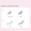 KISS The New Natural, False Eyelashes, Neo', 12mm-14mm, Includes 24 Wisps, Contact Lens Friendly, Easy to Apply, Reusable Strip Lashes
