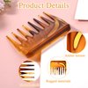 Mini Wide Tooth Comb Small Wide Tooth Comb Women Detangling Comb Travel Pocket Comb for for Wet Dry Long Hair, Hair Detangler Comb for Curly Hair, Thick Hair,