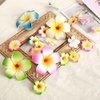 5Pcs Random 5cm Artificial Hawaiian Plumeria Flower Hair Clips Hair Accessories for Beach Fancy Dress Clips Clips and Barrettes Hair Accessories