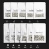 Beadsland 288pcs Flat Back Crystal Rhinestones Round Gems for Nail Art and Craft Glue Fix,Light Siam,SS34,7.1-7.3mm