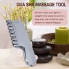 Dioche Massage Comb Terahertz Massage Lightweight Portable Shaving V Face Beauty Comb Gua Sha Facial Tool