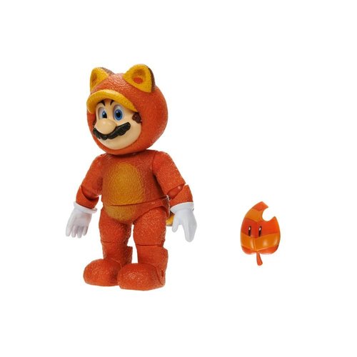 THE SUPER MARIO BROS. MOVIE - 5 Inch Action Figures Series 2 – Tanooki Mario Figure with Leaf Accessory