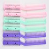 6 Pieces Double Edge Split Ends Trimmer, Hair Thinning Comb for Slim Haircuts at Home - Women and Men (6pcs Random Color)