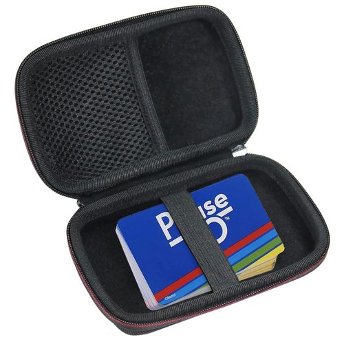Maoershan Hard Travel Protective Casling Case for UNO Classic Card Game/Mattel Phase 10 Card Game/Hoyle Waterproof Clear Playing Cards(Only Case)