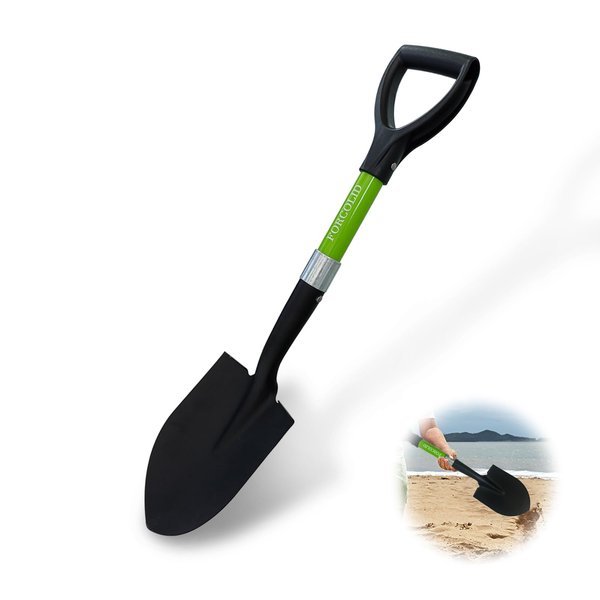 FORCOLID Beach Shovel, Kids Shovel, Small Shovel, Shovels for Gardening 27-inch, Camping Shovel, Metal Sand Shovel, Metal+Fiberglass(1 Pack)