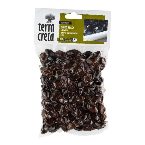Dried Black Olives | Kalamata Greece | Terra Creta | 250g
