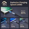 USB C to USB C Cable 3.3FT, USB C 3.2 Gen 2 Cable 20Gbps High Speed Data Transfer, 4K USB C to USB C Monitor Cable 100W Charging,for iPhone 15 Pro plus,iPad Pro 13,MacBook Pro/Air,Dell,LG,ARZOPA,KYY