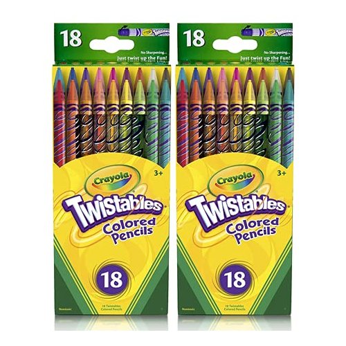 Crayola 18ct Twistables Colored Pencils (2 Pack)