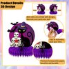 12pcs Halloween Decorations Honeycomb Centerpieces，purple Bloody Halloween Centerpieces ，Tables Toppers Party Decorations Supplies, Halloween Table Centerpieces for Halloween Party Decorations