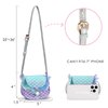 mibasies Toddler Purse for Little Girls Gifts for 3-8 Years Old with Dress Up Jewelry Pretend Play Accessories,Mermaid Girl Toys 4-5