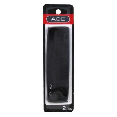 Goody #61780 Ace 5Inch Pocket Comb 2 Count Black (Pack of 6)