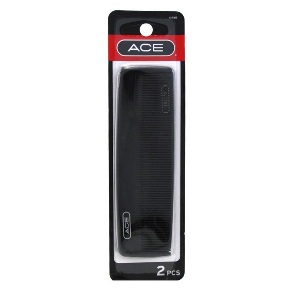 Goody #61780 Ace 5Inch Pocket Comb 2 Count Black (Pack of 6)