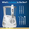Waterpik Aquarius Water Flosser Professional For Teeth, Gums, Braces, Dental Care, Electric Power With 10 Settings, 7 Tips For Multiple Users And Needs, ADA Accepted, White WP-660, Packaging May Vary