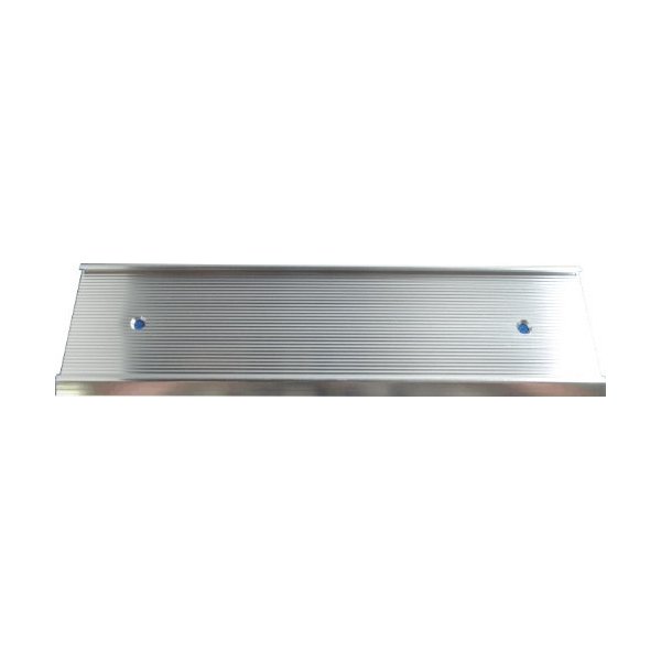 NamePlate Holder, Wall or Door, Silver 2x8