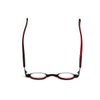 Calabria R314 Unisex Vintage Professor Oval Reading Glasses in Crystal Red +4.50