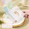 2pcs Liquid Palette Paper Disposable Makeup Coloring Paper with Mixing Stick Makeup Lipstick Mixing Paper