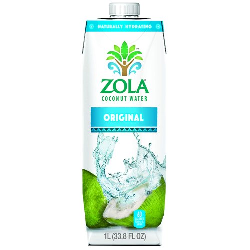 Zola Fruits of the World Coconut Water, 33.8 Fluid Ounce -- 12 per case.