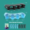 Welnove Toe Separator Bunion Corrector- 8 Pack Toe Straightener for Women Men Overlapping Toes - Toe Spacers for Nighttime, Running & Yoga Practice（Black/Blue*8）