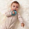 Itzy Ritzy Bitzy Grip Hand Teether - Silicone Teether for Babies - Developmental Teether Toy with Easy-to-Hold Hand Grip, Designed for Babies 3 Months & Up (Elephant)