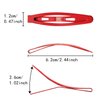 Hair Clips for Women Girls, Funtopia 40 Pcs 2.4" No Slip Metal Oval Snap Hair Clip Simple Barrettes Hairpins for Thin and Thick Hair (Mixed color)