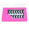 beautykaisen 8Pair 3D False Eyelashes Cross Fluffy Natural Look PACK Volume Fluffy Natural Faux Mink Lashes(3D999 DRAK PINK) 8pair-3D999 8pair-3D999 0