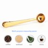 Voice on growth Coffee Scoop, Stainless Steel Golden Multi Function Coffee Measuring Spoon，Great Measuring Coffee, Tea，Protein Powder, Instant Drinks More - Perfect Coffee Spoon Bag Clip