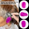 FERCAISH 6 Pcs Silicone Hair Dye Ear Covers, Waterproof Ear Protector Caps - Durable, Reusable and Ideal for Hairdressing Salon, Spa, Bathing and Showers