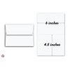 S Superfine Printing White Classic Linen Blank Fold Over Greeting Cards and Classic Linen Envelopes | 4.5" x 6" Inches When Folded | 25 Sets